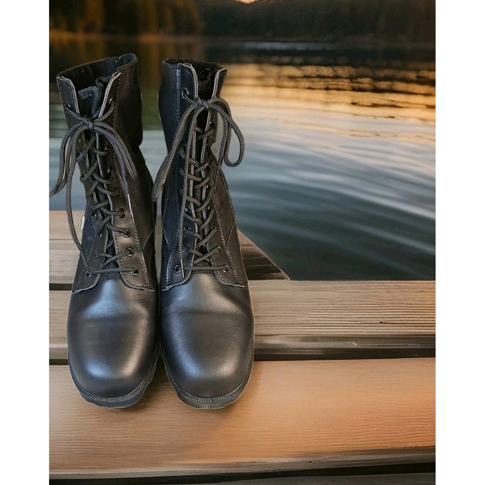 Rothco GI Style Military Jungle Boot Lace Up Canvas & Leather Size 13 W New